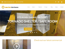 Tablet Screenshot of lonestarsaferooms.com